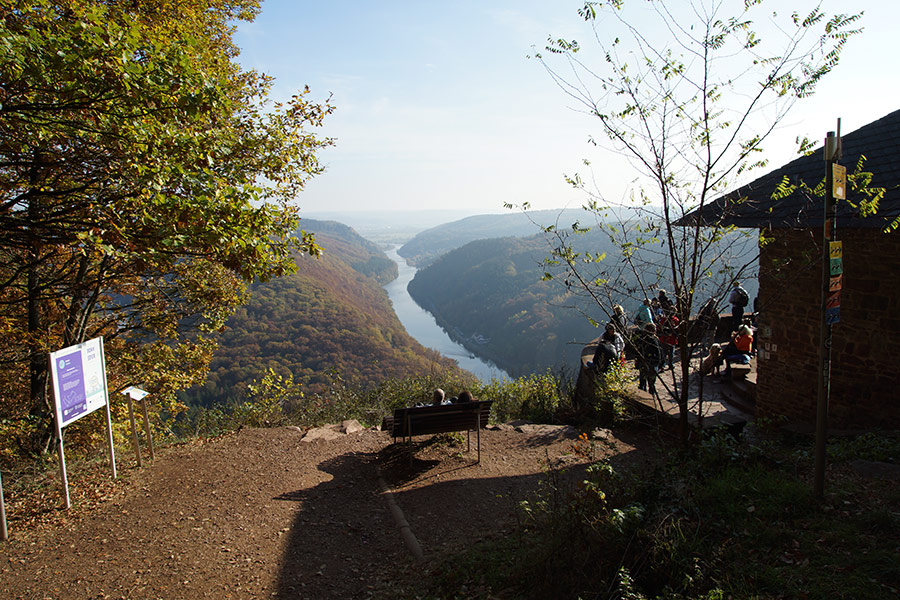 saarschleife saarland Aussichtspunkt  an der cloef